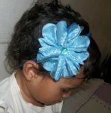 TIARA FLOR AZUL