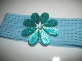 Flor azul brilhosa