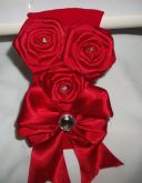 Faixa de meia três rosas um laço
