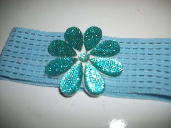 Flor azul brilhosa