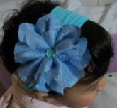 Flor de tafetá e organza